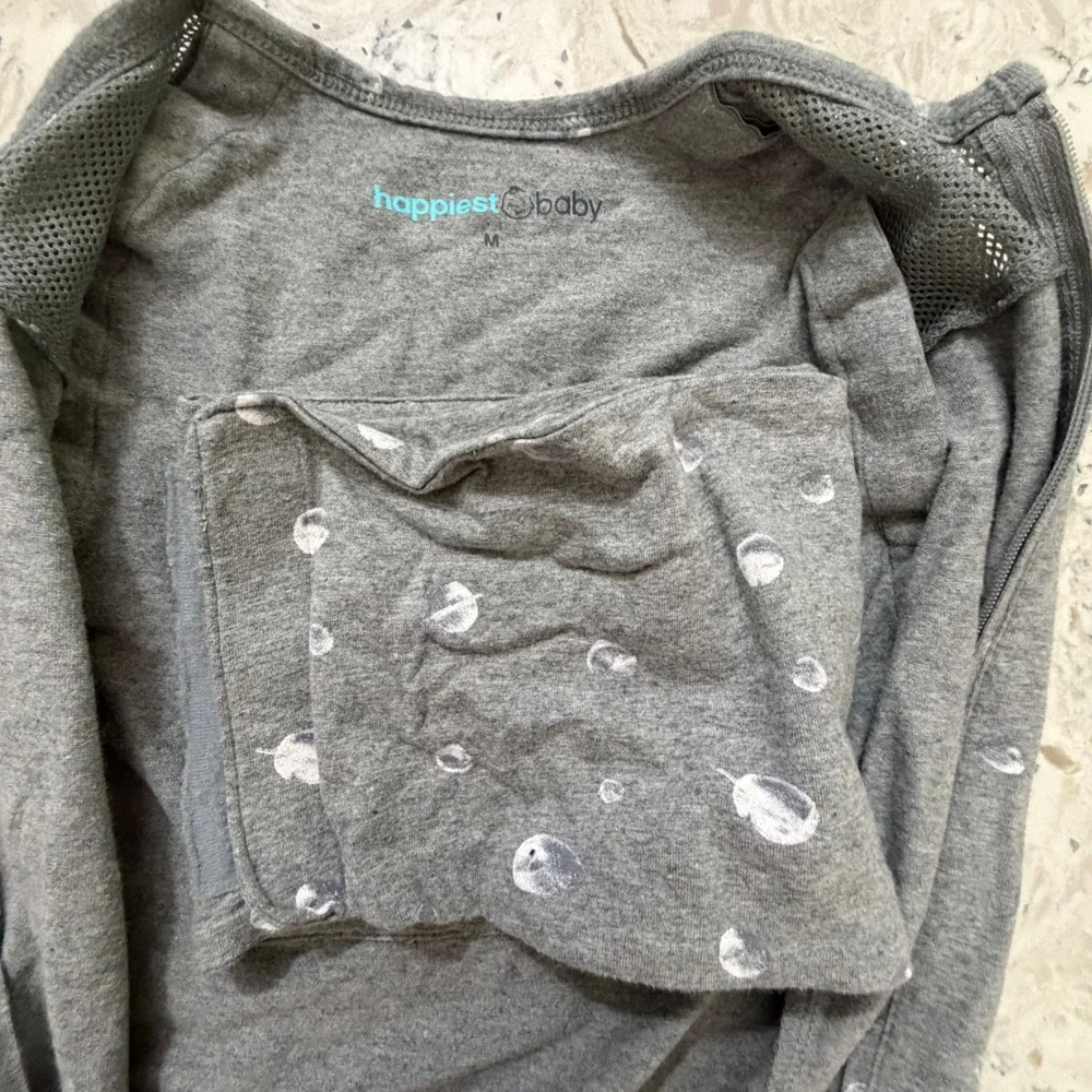 Gray SNOO Sack Celestial Sleep Sack Size M 3-6 Months Vented Cozy Organic Cotton